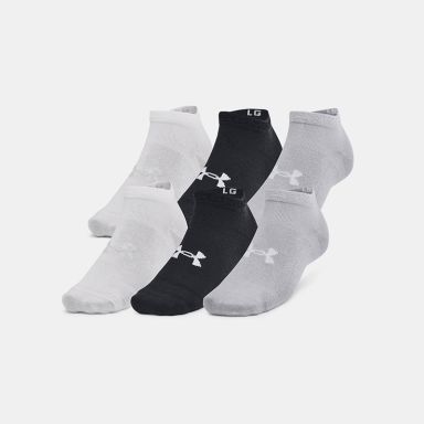Black and Grey Under Armour UA Essential 6pk Low from O'Neills