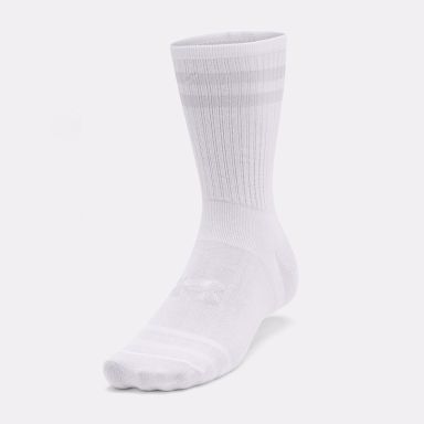 White Under Armour UA Essential 6-Pack Crew Socks from O'Neills