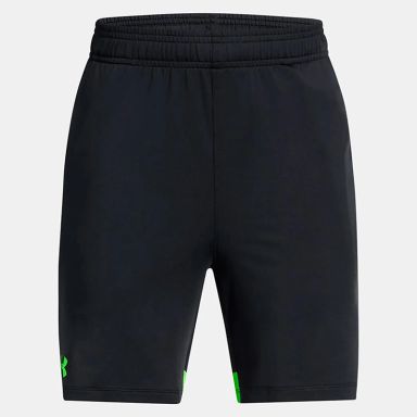 Black and Green Under Armour Kids' UA Tech™ Vent Jacquard Shorts from O'Neills