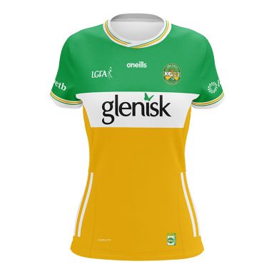 O'Neills Offaly LGFA Women's Fit 2 Stripe Home Jersey 2024