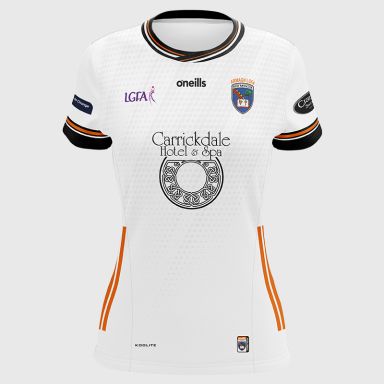 O’Neills White Armagh LGFA Women’s Fit Jersey from O’Neills.