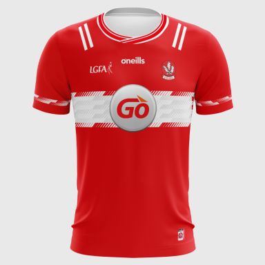 O'Neills Derry LGFA 2 Stripe Home Jersey 2025