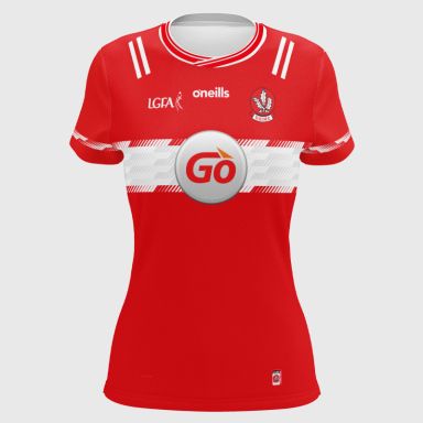 O'Neills Derry LGFA Women's Fit 2 Stripe Home Jersey 2025