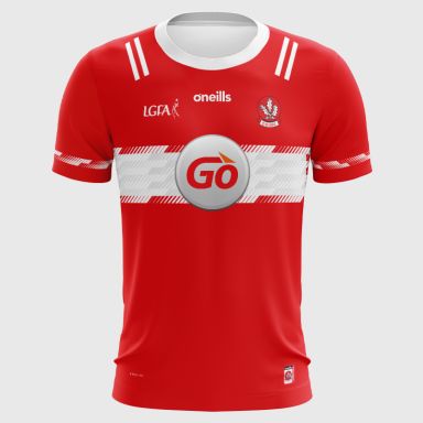 O'Neills Derry LGFA Infant 2 Stripe Home Jersey 2025