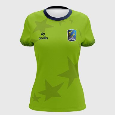 Rugby Europe Women's Fit Printed Games Shirt