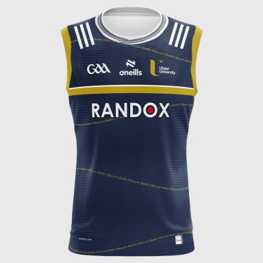 Ulster University GAA Vest Marine / Gold / White