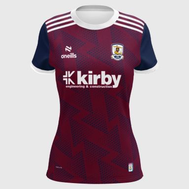 O'Neills Galway Camogie Women's Fit Short Sleeve Training Top Maroon