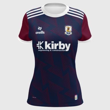 O'Neills Galway Camogie Women's Fit Short Sleeve Training Top Marine