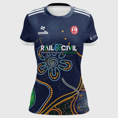John Mitchels GFC Brisbane Women's Fit Short Sleeve Training Top