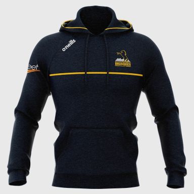 O'Neills Brumbies Rugby Kids' Monaro Fleece Overhead Hoodie Marine / Orange