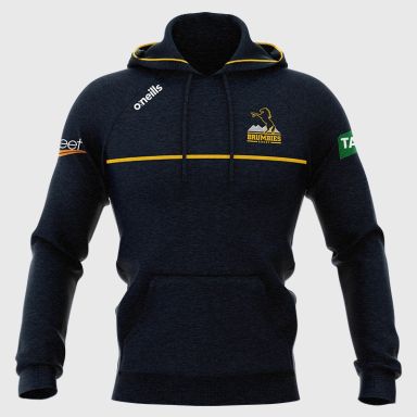 O'Neills Brumbies Rugby Women's Monaro Fleece Overhead Hoodie Marine / Orange