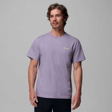 Men's Purple Columbia CSC™ Logo Back T-Shirt from O'Neills.