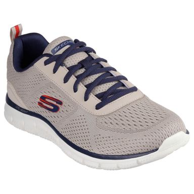 Beige and Navy Skechers Men's Track - Leshur Trainers from O'Neills