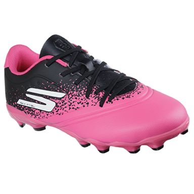 Pink and Black Skechers Kids' Razor Gold FG Football Boots from O'Neills.