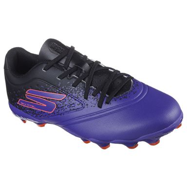 Purple and Black Skechers Kids' Razor Gold FG Football Boots from O'Neills.