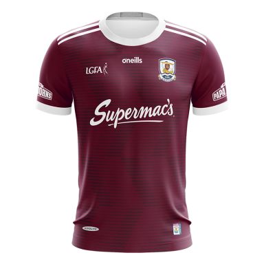 Galway LGFA Kids' 2 Stripe Home Jersey 2023