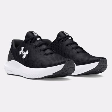 Men's black Under Armour shoes with white logo from O'Neills.