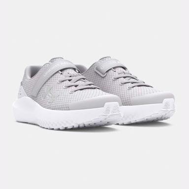 Grey Under Armour Kids' Surge 4 Junior Running Shoes from O'Neills