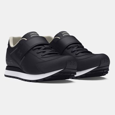 Black and White Under Armour Kids' UA Essential Junior Running Shoes from O'Neills