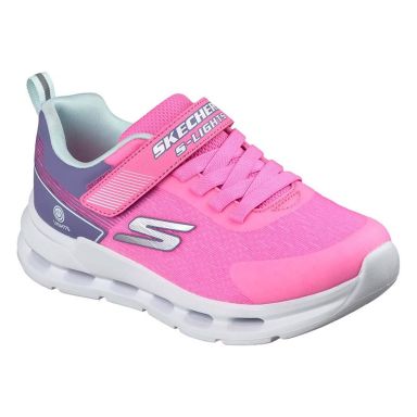 Skechers Kids' Junior Glide - Step Lights Pink Synthetic