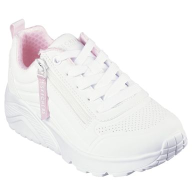 White Kids' Skechers Uno Lite - Easy Zip Youth Trainers from O'Neills