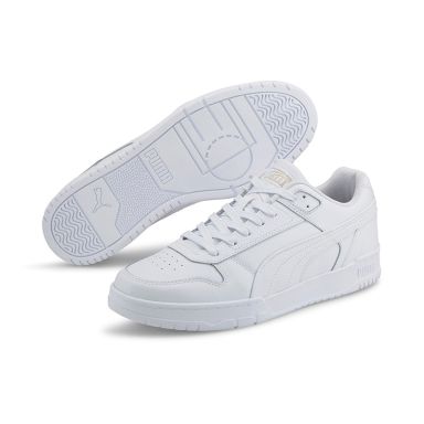 White/Gold Puma Men's RBD Game Low Sneakers with a Low-cut collar from O'Neills.