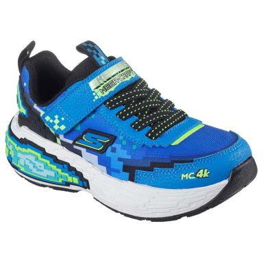 Kids' Skechers Junior Mega-Craft 4K Junior Trainers Black / Lime - From O'Neills