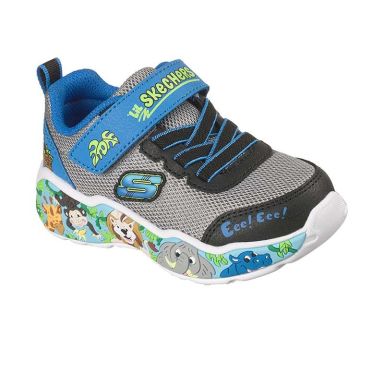 Kids' Grey Skechers with animal theme design from O'Neills.