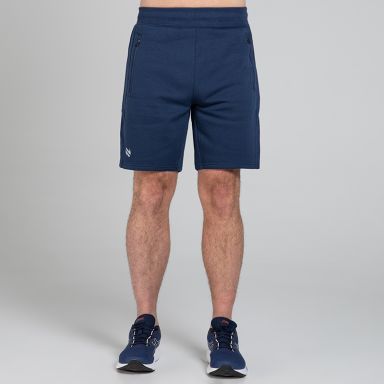 Navy Men’s Evolve Fleece Shorts with an elasticated waist band and two zip pockets by O’Neills.