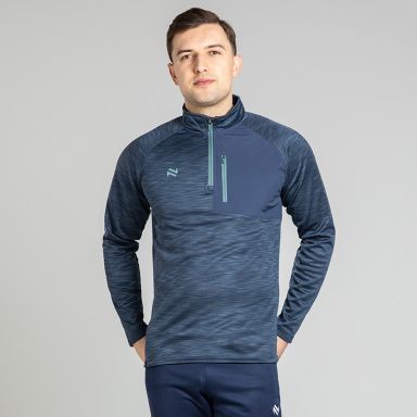 Marine men’s Austin half zip fleece with zipped chest pocket by O’Neills.
