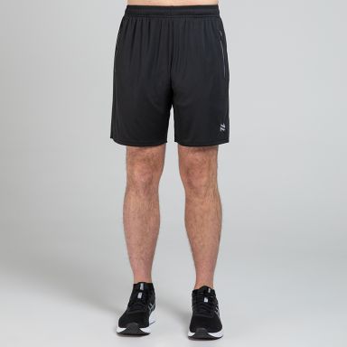 Black Men’s Adapt training shorts with zip pockets by O’Neills.