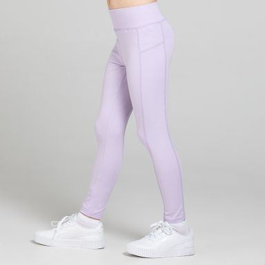 Purple O’Neills Kids’ Sofia Cotton Leggings with a comfortable stretch fit