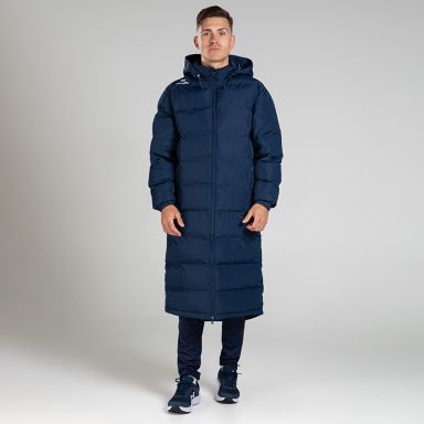 Navy Men's Galaxy Quilted Sub Coat from O’Neills complete with removable hood, windproof & showerproof. 