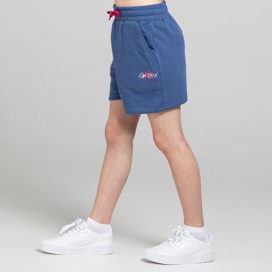 Navy O’Neills Kids’ Sofia Fleece Shorts with side pockets