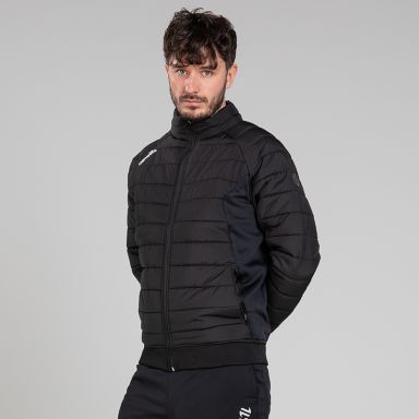 Black Men’s Lightweight Padded Jacket with zip pockets by O’Neills.