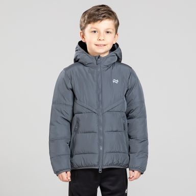 O’Neills Kids’ Olympus Hooded Padded Jacket in Grey– A lightweight padded winter jacket