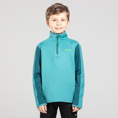 Kids' Rian Brushed Half Zip Top Green from O’Neills
