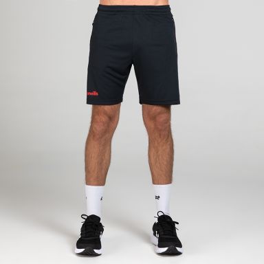 Black / Red Men's Aspire Shorts from O’Neills featuring an elasticated waistband & two zipped pockets. 