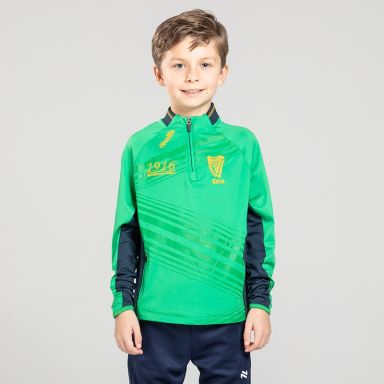 Kids' 1916 Discovery Half Zip Top Green from O’Neills