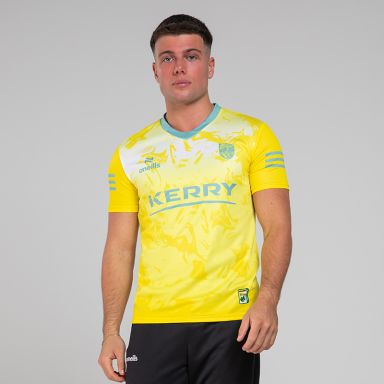 Yellow Kerry GAA Short Sleeve Training Top by O’Neills.