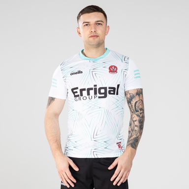 White Derry GAA Short Sleeve Training Top from ONeills.