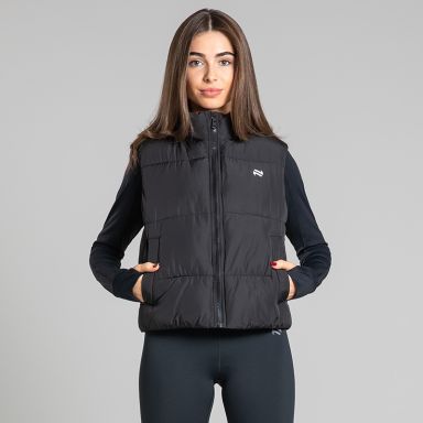 Black Women's Athena Padded Gilet by O’Neills.