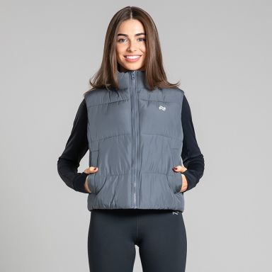 Grey Women's Athena Padded Gilet by O’Neills.