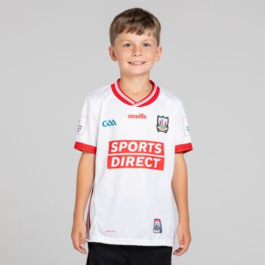 O’Neills White Cork GAA Kids' Alternative Jersey 2025 by O’Neills.
