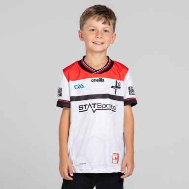 O’Neills White Louth GAA Kids' Alternative Jersey 2025 by O’Neills.