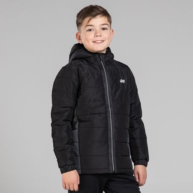 Black Kids' Pursuit Waterproof Hooded Padded Jacket from O'Neills