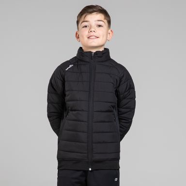 Black Kids’ Lightweight Padded Jacket with zip pockets by O’Neills.