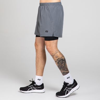Grey Men’s Nitro 2in 1 shorts with built-in base layer from O’Neills .