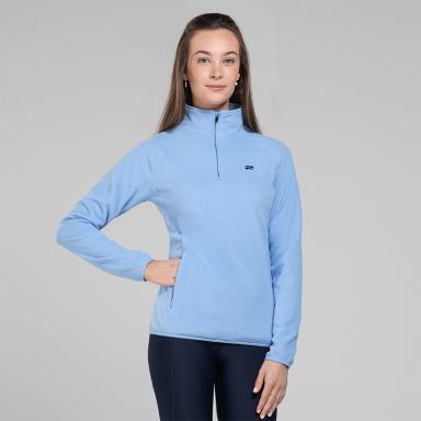 Blue Women’s Cairo Micro Fleece Half Zip Top with two zip pockets by O’Neills