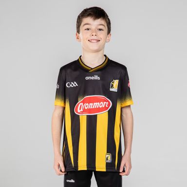 Black Kilkenny GAA Home Jersey 2024 with Black knitted collar by O’Neills